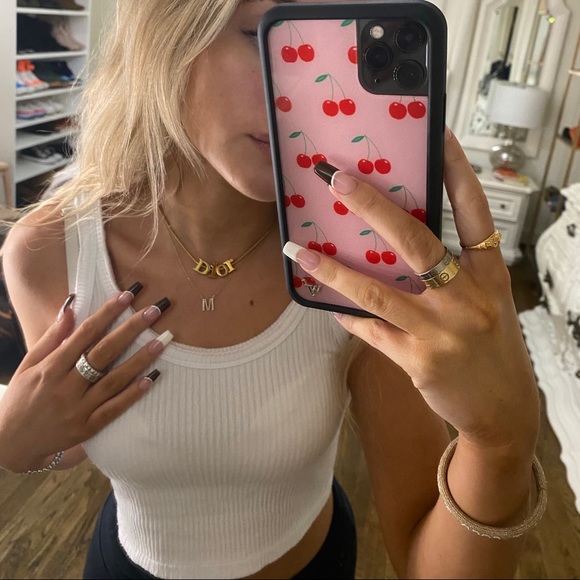 Dior Jewelry - VINTAGE DIOR Gold Block Logo Choker Necklace